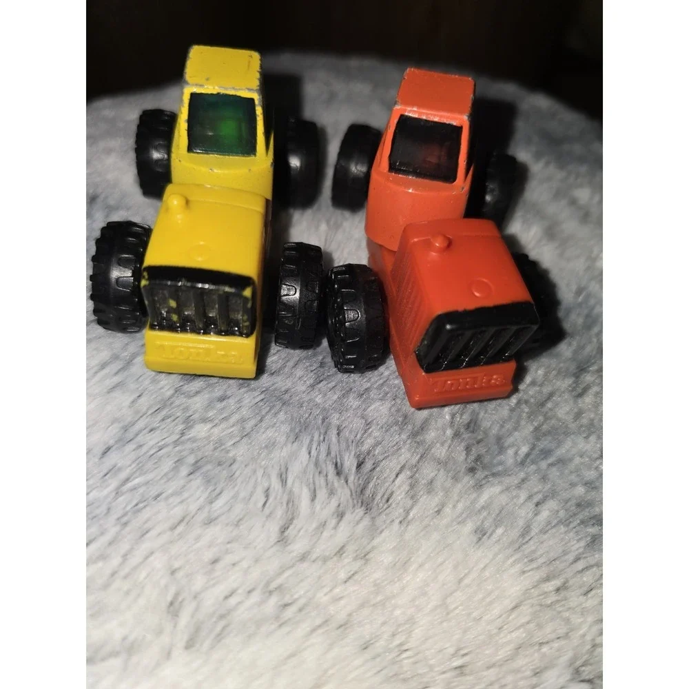 Vintage 1992 Orange & Yellow Tonka Farm Tractor Truck‎ Construction Vehicle Lot